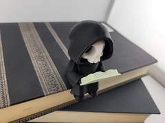 Spooky Cute Grim Reaper Bookshelf Sitter – 3D Printed Gothic Decor