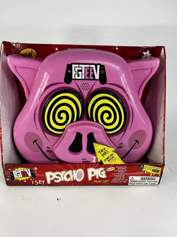 Bonkers FGTeev Psycho Pig Play Set W/ Exclusive Items Kids Youtuber Toy