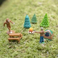 BIGFOOT BASECAMP – Miniature Figurines Toy Art Craft Play Set – Archie McPhee