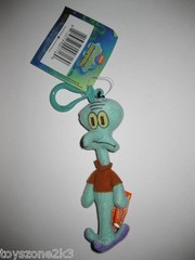 ** R@RE ** Squidward 5″ Plush Key-Chain Clip-On BRAND NEW