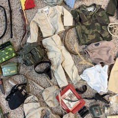 Huge Lot Of Vintage Hasbro 12in G.I. Joe, 21st Century Soldier Accessories