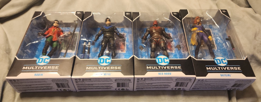 McFarlane DC Multiverse Gotham Knights 4 Figure Lot Red Hood Batgirl Nightwing