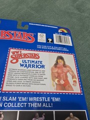 WWE LJN MATTEL SUPERSTARS ULTIMATE WARRIOR 8″ ACTION FIGURE BLUE CARD NIB