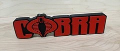 GI JOE Display Sign Cobra Display Sign. Custom signs done as well.