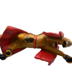 Simba Medieval Kingdoms Jousting Knight Horse Figure Red/Silver & Black/Purple