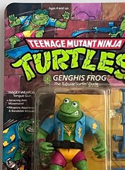 Teenage Mutant NInja Turtles TMNT GENGHIS FROG 1988 Playmates MOC SEE DESCRIPT.