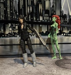Talia al Ghul Custom Action Figure, Bonus Poison Ivy! 6” Batman Action Figures