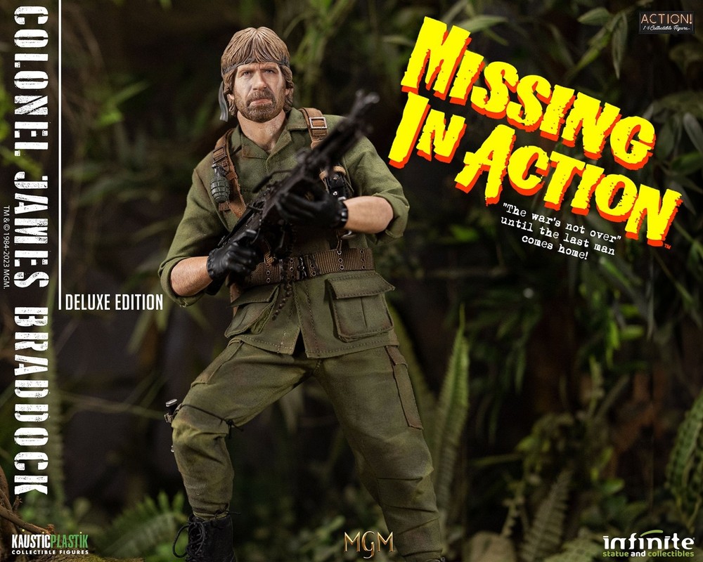 Missing In Action Chuck Norris COLONEL BRADDOCK 1:6 Deluxe Infinite Statue