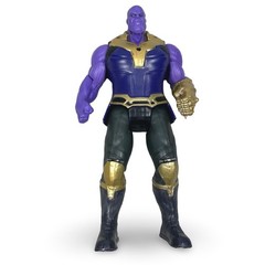 Marvel Avengers Thanos Action Figure Light Up Infinity Gauntlet Purple Gold 12in