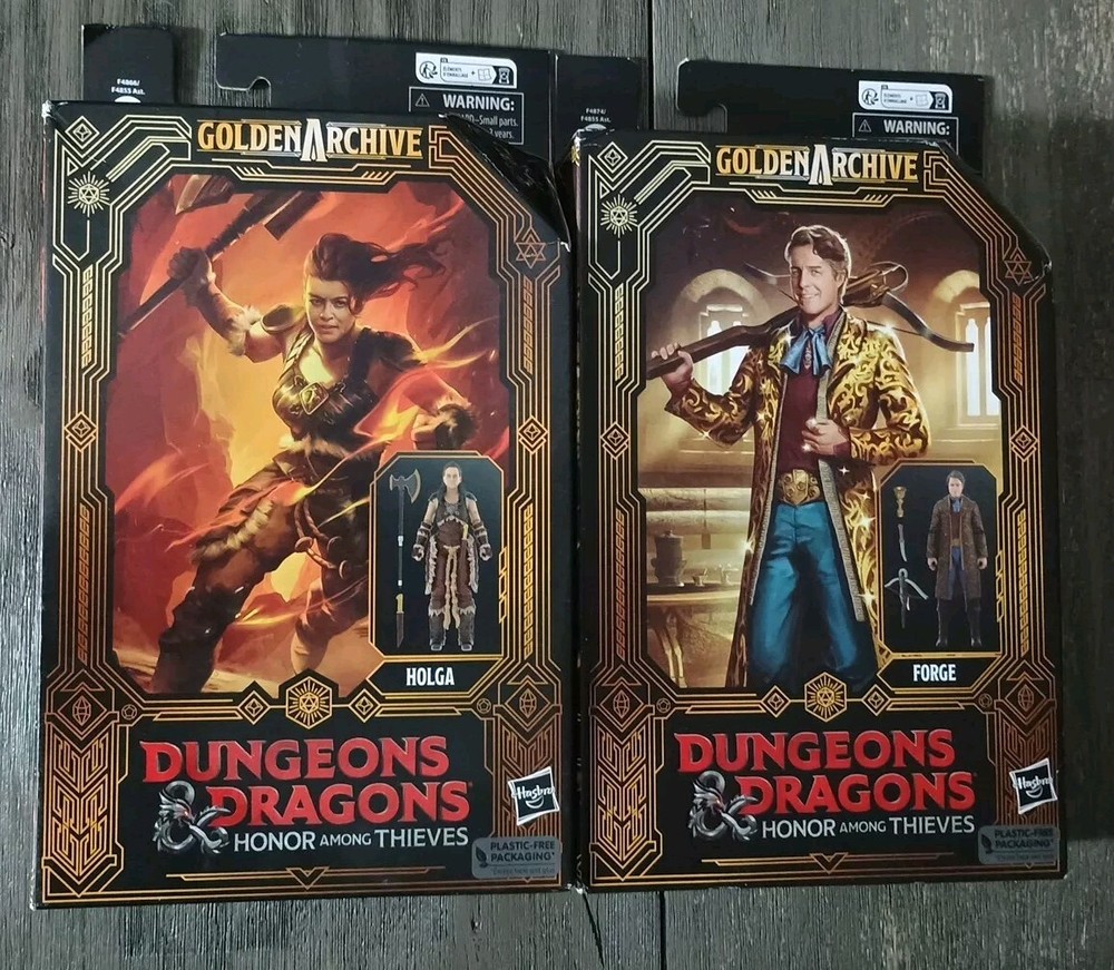 Dungeons & Dragons Honor Among Thieves Holga & Forge Action Figure Lot Of 2