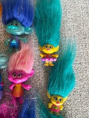 Dreamworks Trolls Movie Mixed Lot of 32 Figures Few Misc Accessories Toys Hasbro