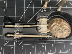 McFarlane DC Wonder Woman Sword Shield WEAPON PACK Patina Fodder Parts-DETAILED!