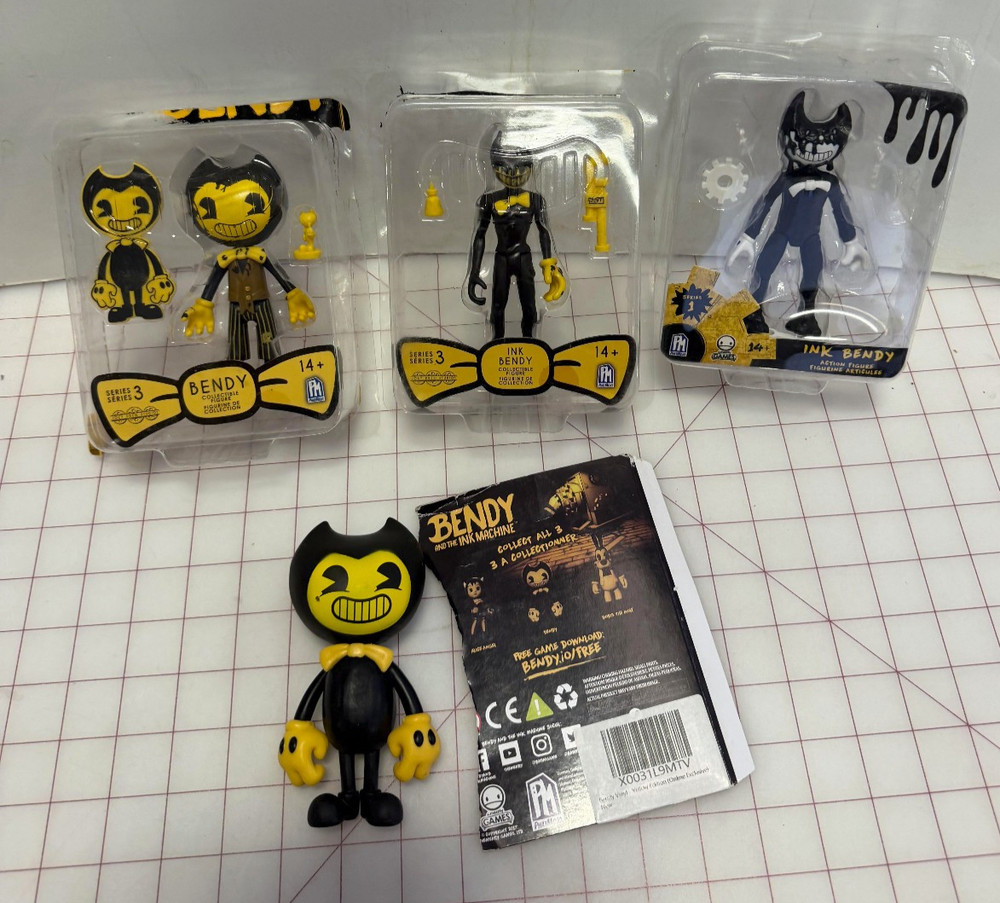 Bendy The Ink Machine & Dark Revival Series 4 Figures 3 New