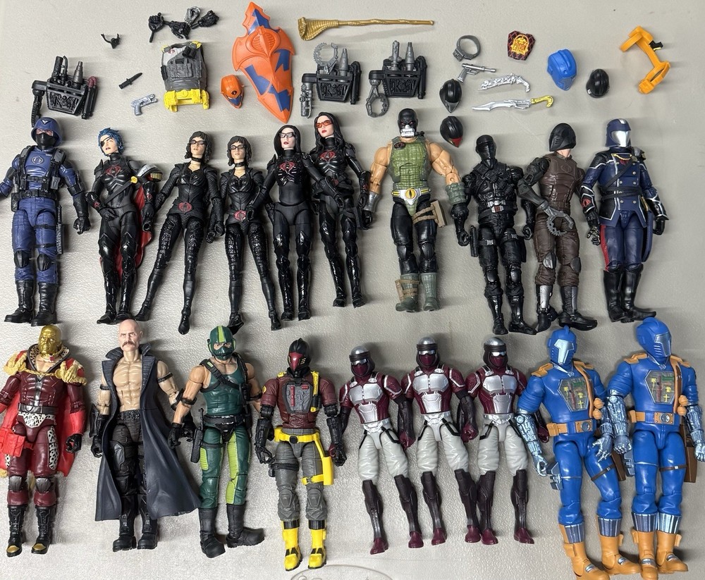 Lot 19 Hasbro GI Joe Classified Series Loose Figures w Accessories Destro Cobra