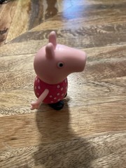 Peppa Pig toy Mini figurine in a Pink And White polka dot dress 37D