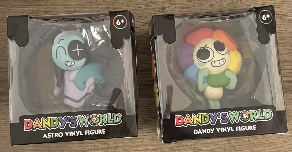 Dandy’s World Vinyl Figures Lot 2 Pack Dandy & Astro CultureFly Roblox NIB 2026