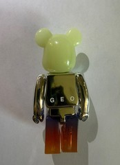 Bearbrick 100% Series 37 Super Secret: GEO Be@rbrick Medicom Toy (NO CARD)