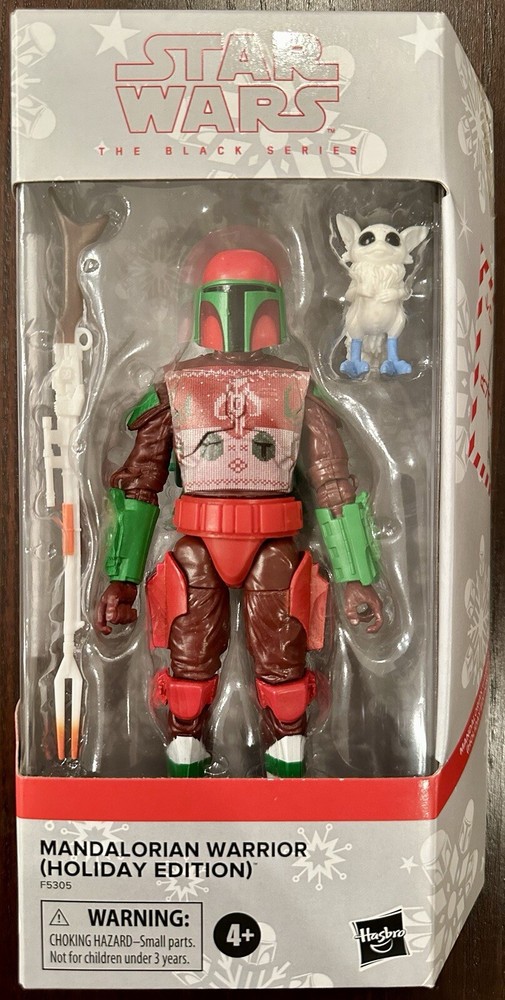 New Star Wars Black Series 6” MANDALORIAN WARRIOR HOLIDAY EDITION Hasbro