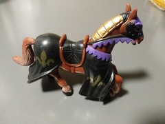 Simba Medieval Kingdoms Horse Black/purple. Knights horse only. Wargaming