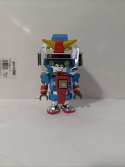 Bonkers Toy Co Robot Figure Chrome Blue Red Mecha Style Collectible Toy
