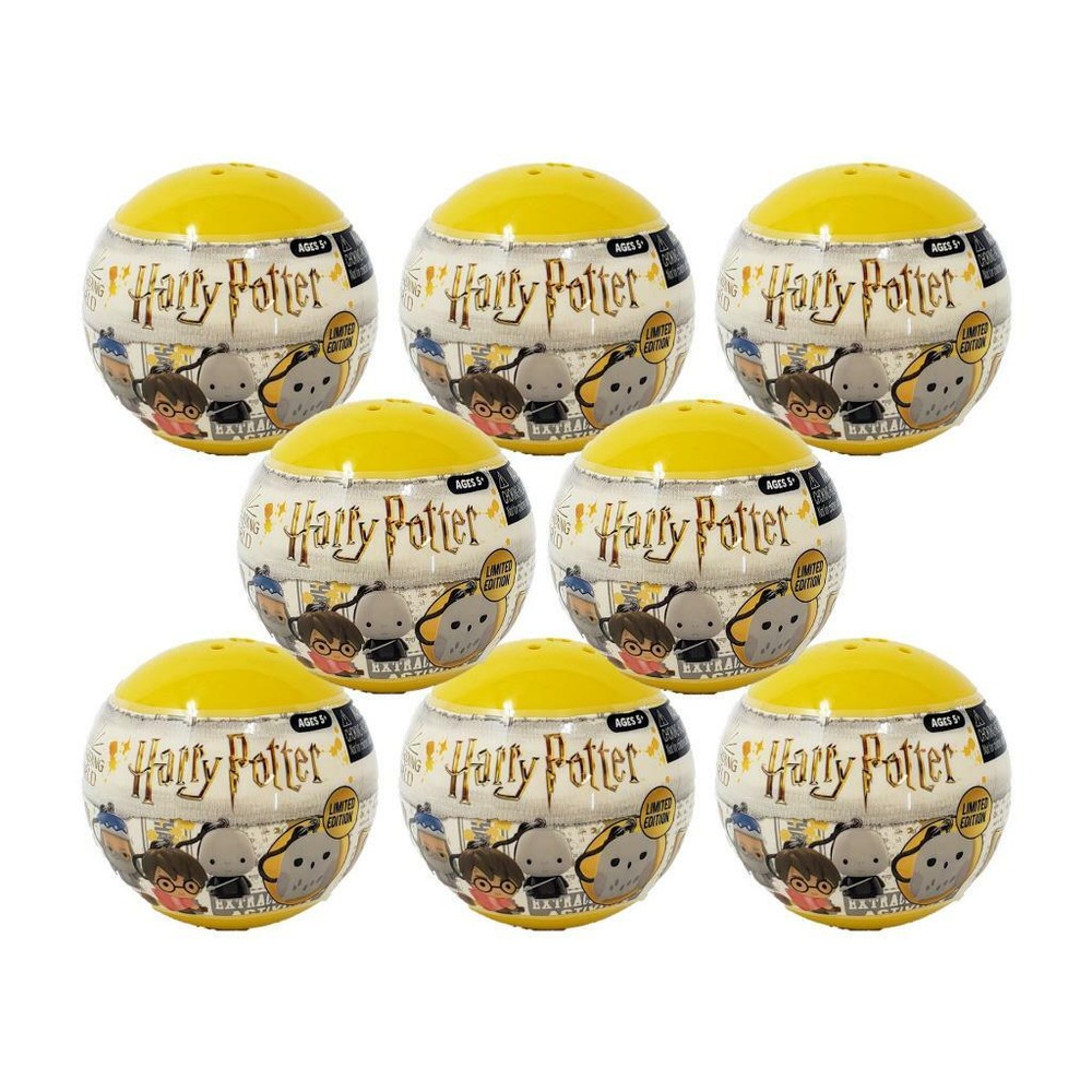 Harry Potter Figural Bag Tag Lot of 8 Yellow Sealed Blind Globes NEW!
