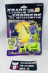 Transformers Original G1 1985 Constructicon Mixmaster Complete w/ Card & Bubble
