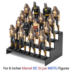 4 Tiers Display Risers Stand Shelf for 6inch Mavel Legends/ Gi Joe Action Figure
