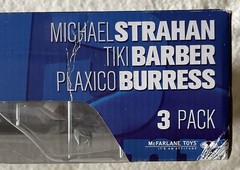 NFL McFarlane Sportspicks New York Giants 3 Pack: Strahan, Barber, Burress. 2006