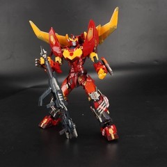 AT01 AT-01 Hot Rod Rodimus Repair Edition Transformation Alloy Robot Toy Figure