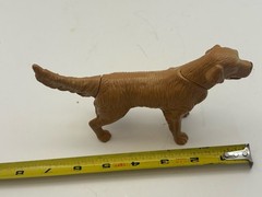 Golden Retriever Dog Toy Figure Moving Head Tail Lever Action Animal Figure 6”