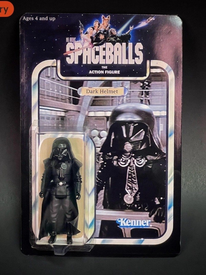 Custom Spaceballs Dark Helmet – Kenner Style Action Figure Kit – Mel Brooks Film