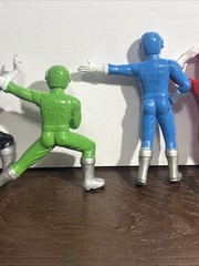 VTG Super Robotic Rangers Yellow Black Red Green Action Figures Lot Of 15
