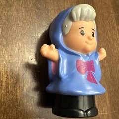 Fisher Price Little People Disney Fairy Godmother Figure Blue Rare 2014 Toy