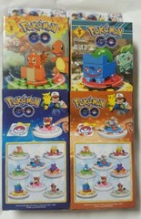 4 SET POKE GO Mini Figures POKEBALL Building Blocks toys mayor brand compatible