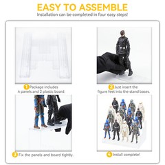 NEW Display Stands BASE Fits 6” STAR WARS BLACK SERIES Figure GIFTS TOYS CLEAR