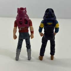 1986 Kenner MASK Matt Trakker & Jaques LaFleur Figures from Volcano w/ Masks