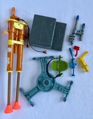 Vtg 1980’s-90’s TMNT Action Figure Parts & Accessories Lot 8 Pc Pre Owned 5.5oz
