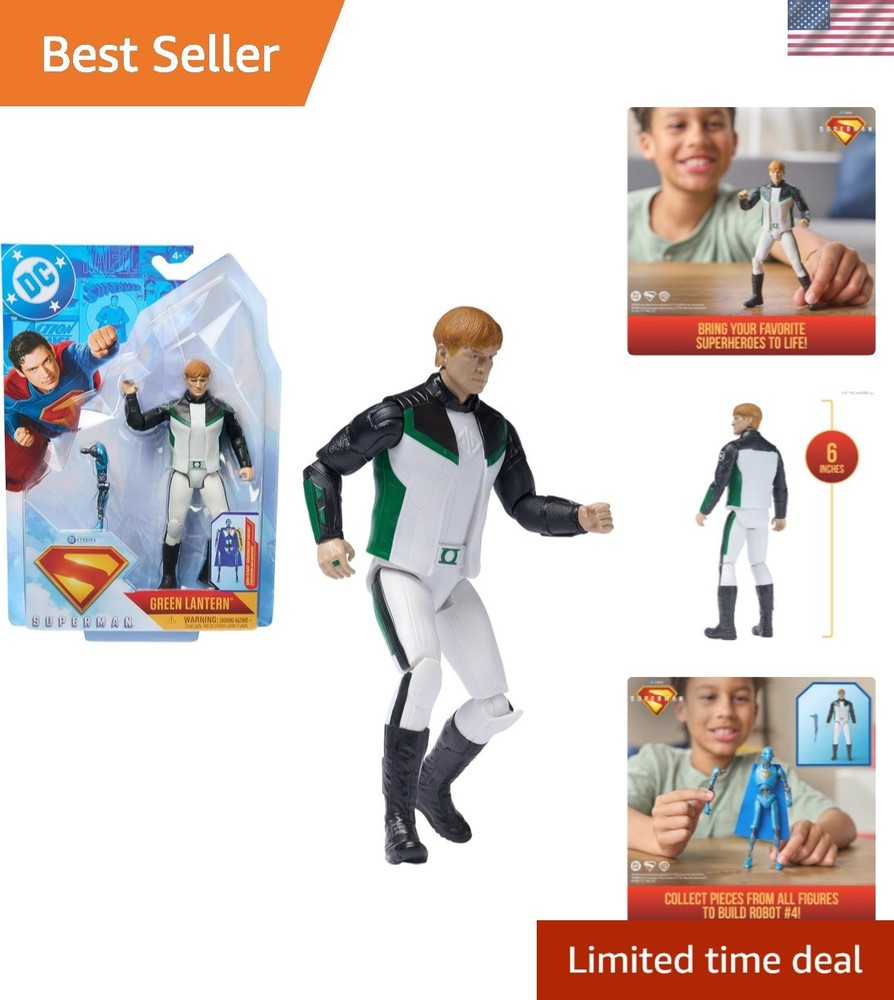 Green Lantern and Superman 6-Inch Action Figures – Kids’ Adventure Collection