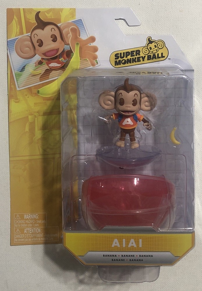 New Jakks Sega Video Games Series Aiai Figure *NIP* Super Monkey Ball