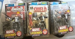 Marvel Legends Series IV Punisher and Punisher Error Nick Fury all w/ Comic