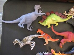 Vintage Plastic & Rubber Dinosaur Toys Lot 37 Big & Small