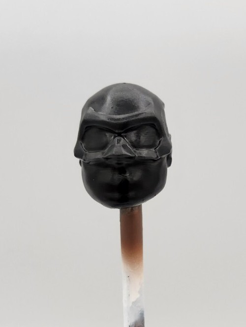 Marvel Legends Custom Black Noir Head 1/12 Scale Painted The Boys