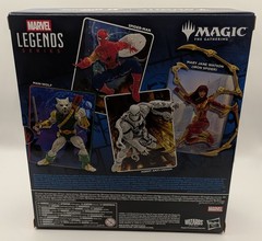 Marvel Legends Magic The Gathering Battle-Damaged Spider-Man & CARD & STAND