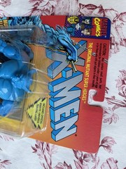 Toy Biz X-Men Beast Action Figure, Carded, Blue/Yellow/Black, Bar Included