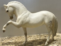 Vintage Breyer #68 Legionario III Andalusian White Alabaster Branded Stallion