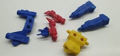 Robot Keishi Gomme Retro 7.5cm Figure Rubber Build Used Multicoloured READ