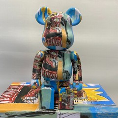 Bearbrick 400% Basquet 6th Generation Robot 28cm Height Building Block Bear Doll