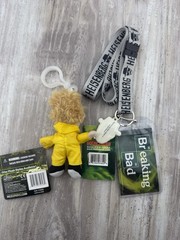 Lot of 2 Breaking Bad Collectibles Mezco Plush Clip Lanyard ID Holder