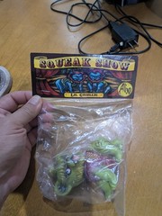 Grizzli Atom Soft Vinyl Oddities Squeaky Toy New Old Stock Kaiju Sofubi