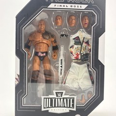 WWE Ultimate Edition The Rock Final Boss Action Figure Mattel New in Box